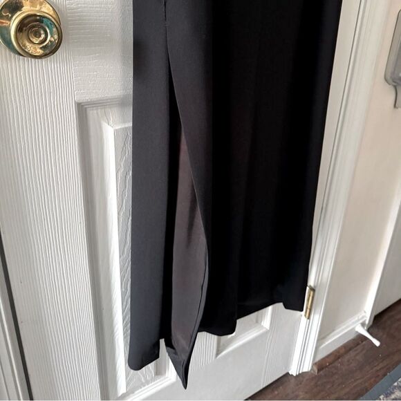 VTG Cache Black Drape Cocktail Dress Size 4 - Picture 8 of 12